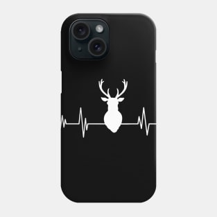 moose heartbeat lover, animal deer nature in alaska elk Phone Case