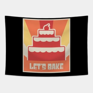 Let's Bake | Vintage Baking Poster Tapestry