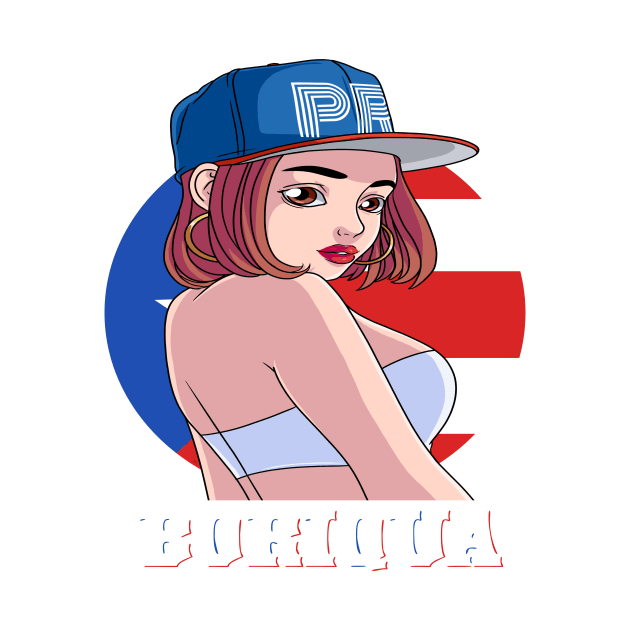 100% Boriqua Puerto Rican Pride Puerto Rico Flag by Noseking