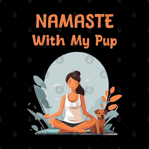 namaste with my pup by Patterns-Hub