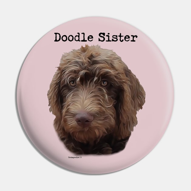 Doodle Dog Sister Pin by WoofnDoodle 