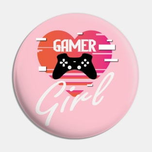 Gamer girl glitch Pin
