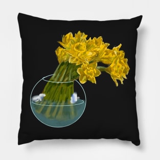 STYLISED DEWI SANT DAFFODILS Pillow