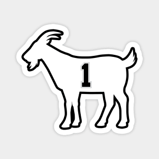 San Antonio GOAT - number 1 - White Magnet