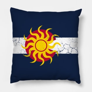 Colorado Flag Sun Pillow