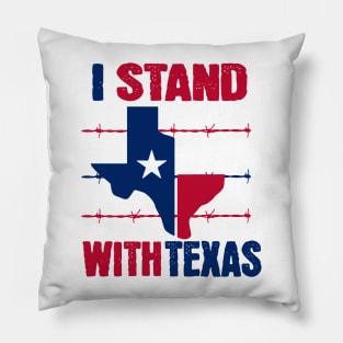 I-stand-with-Texas Pillow