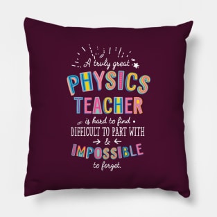 A truly Great Physics Teacher Gift - Impossible to forget Pillow