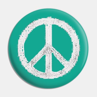 80's retro Peace Symbol Pin