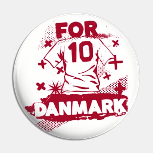 Vintage Danish Football // Retro Grunge Denmark Soccer Pin