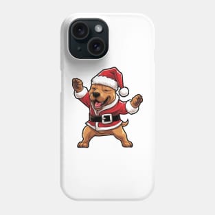 Cartoon Christmas Staffordshire Bull Terrier Dog Dancing Phone Case