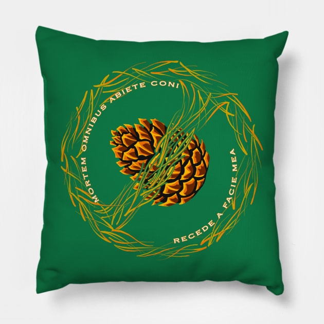 Death to Pine Cones - Null Sign - Pillow by DDGraphits