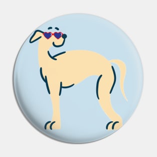 Cool Greyhound Pin