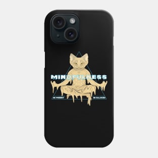 meditation sand catt Phone Case