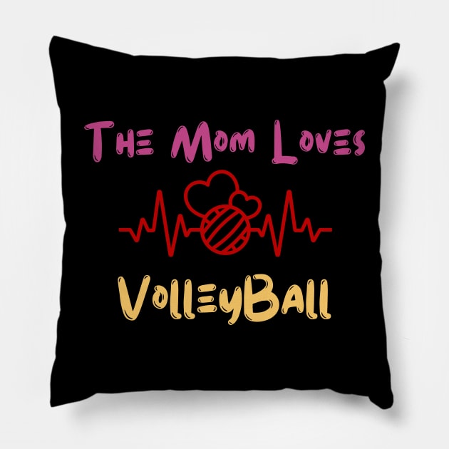 This Mom Loves Volleyball Pillow by NICHE&NICHE