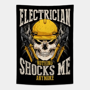 Retired Electrician Nothing Shocks Me Anymore Tapestry