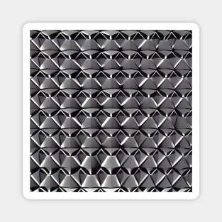 3D Geometric Polygon (Grey) Magnet