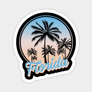 Florida Is Calling And I Must Go Retro Palm Trees Florida Magnet