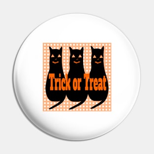 3 SPOOKY CATS Pin