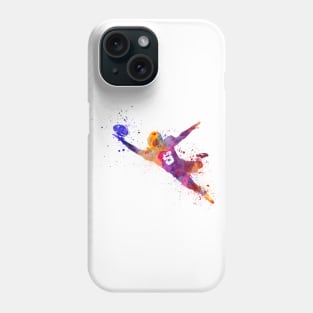 American football in watercolor Phone Case