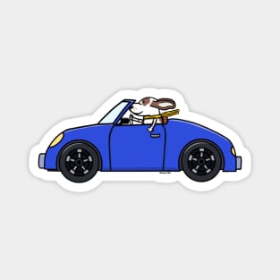 Doggie in roadster Magnet