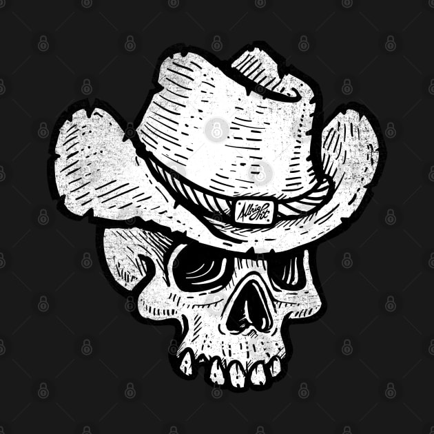 Texan Gothic Cowboy Skull by BradAlbright