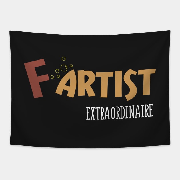 F artist Extraordinaire - A Fart Joke Tapestry by WIZECROW