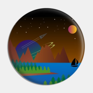 Nature landscape, universe Pin