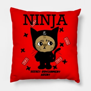 Ninja cat Pillow