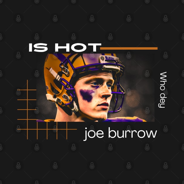 joe burrow cute graphic design by Nasromaystro