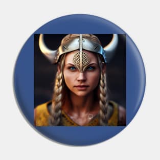 Viking Shield Maiden Pin