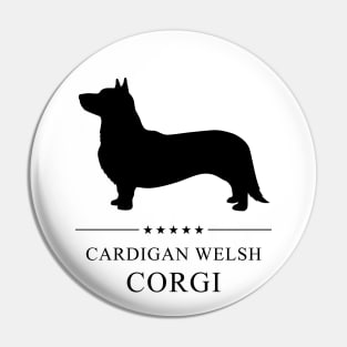 Cardigan Welsh Corgi Black Silhouette Pin