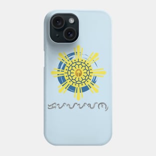 Philippine Sun with Ling-ling-O Amulet / Baybayin word Kapayapaan (Peace) Phone Case