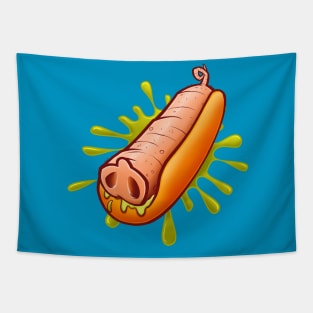 Yummy Hot Dog ( and other reasons to go Vegan ) Tapestry