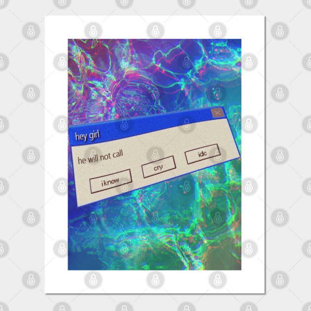 Windows 95 Pop Up He Will Not Call Vaporwave Aesthetic Aesthetic Designs Posters And Art Prints Teepublic Uk