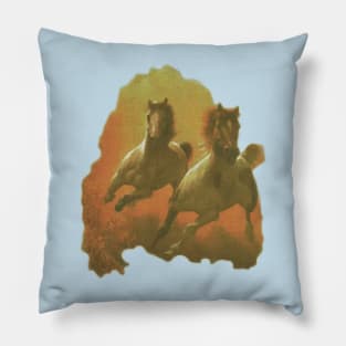 Napoleon Dynamite Galloping Horses Pillow