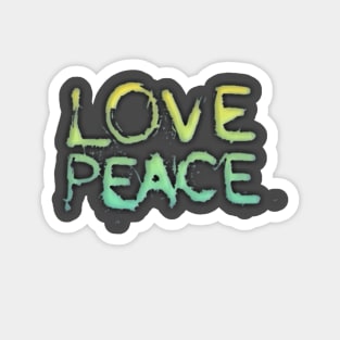 T SHIRT LOVE PEACE Magnet