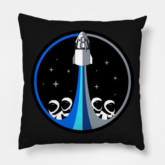 Inspiration 4 Mission Logo Pillow by OnShare