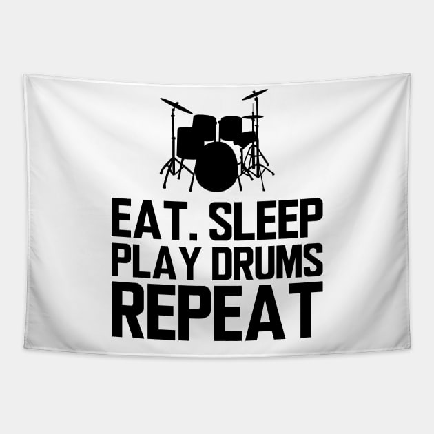 Drummer - Eat sleep play drums repeat Tapestry by KC Happy Shop