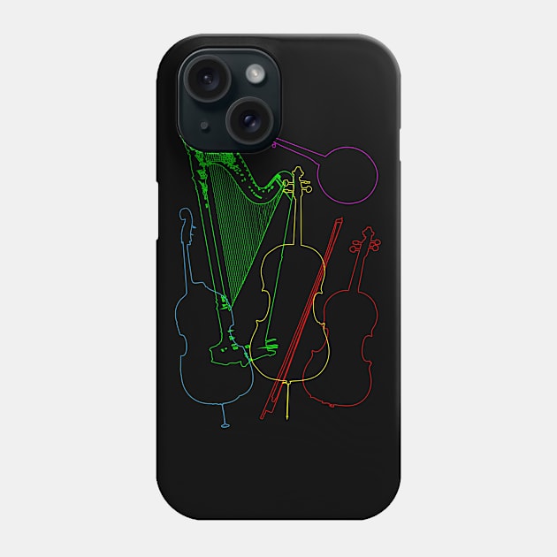 Musical Instruments - Strings, Pizzicato Phone Case by funfun