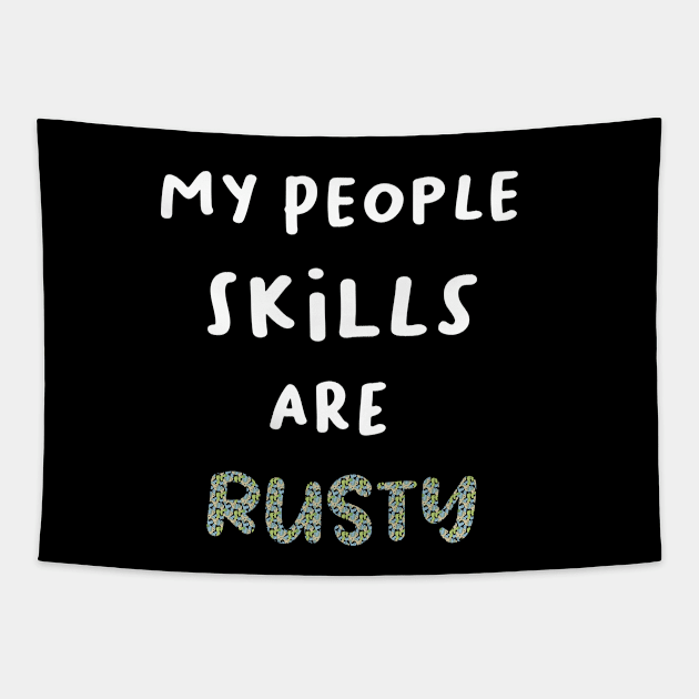 Supernatural Castiel People Skills Tapestry by rjstyle7