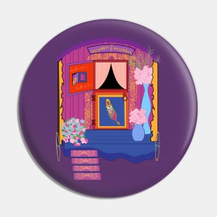 Happy Caravan purple Pin