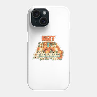 Best sister in the world Groovy gift for sisters and  sis Phone Case