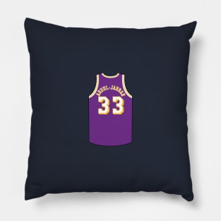 Kareem Abdul Jabbar Los Angeles Jersey Qiangy Pillow