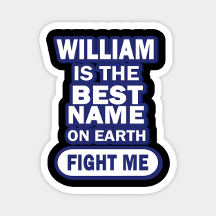 William Name Gift Birth Boys Boys Magnet