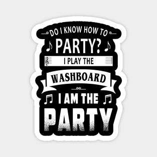 Washboard player party Magnet