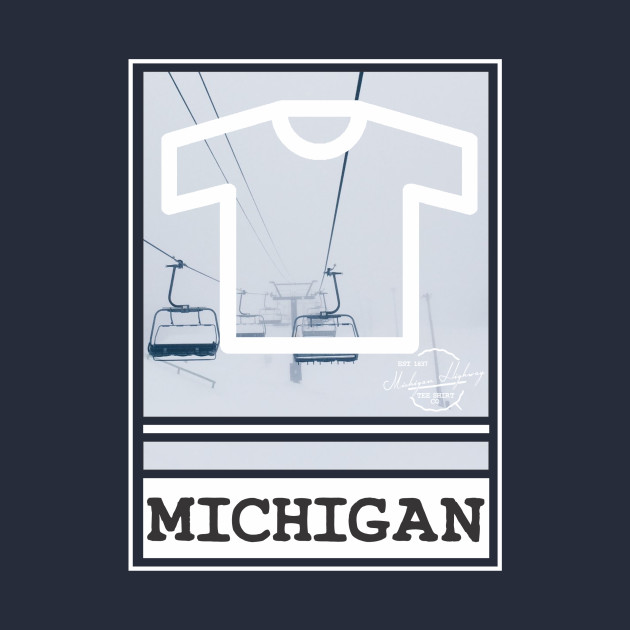 Michigan Skiing Chairlifts by Macaulay Adams