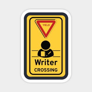 Writer Crossing Magnet