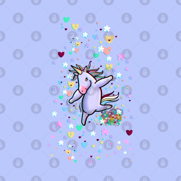 Funny unicorn dancing by Blacklinesw9