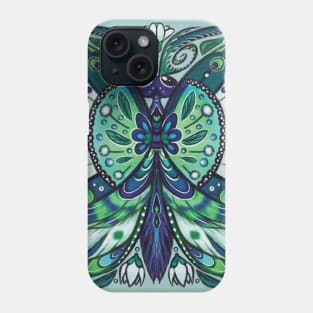 Peacock moth Phone Case