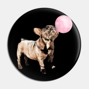 French bulldog funny bubble gum Pin